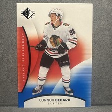 Connor Bedard Chicago Blackhawks 2025-26 SP Hockey Upper Deck Blue Parallel #20