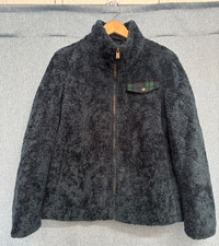 Pendleton Jacket Women's L Blue Deep Pile Fleece Full Zip Outdoor Gorpcore