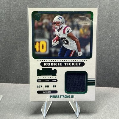 2022 Panini Contenders #RTS-PST Pierre Strong Jr. Rookie Ticket Swatches