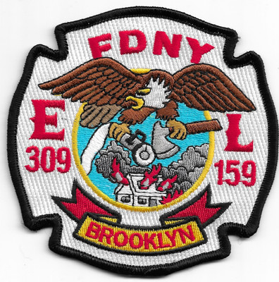 New York City - FDNY Engine-309 / L-159 ''BRKLYN-EAGLE'', NY (4'' x 4'') fire patch