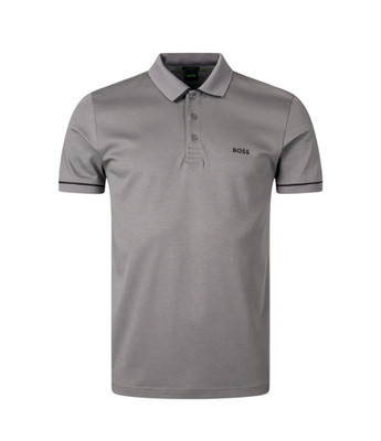 HUGO BOSS GREY MENS POLO SHIRT SLIM FIT PAULE 50519720251