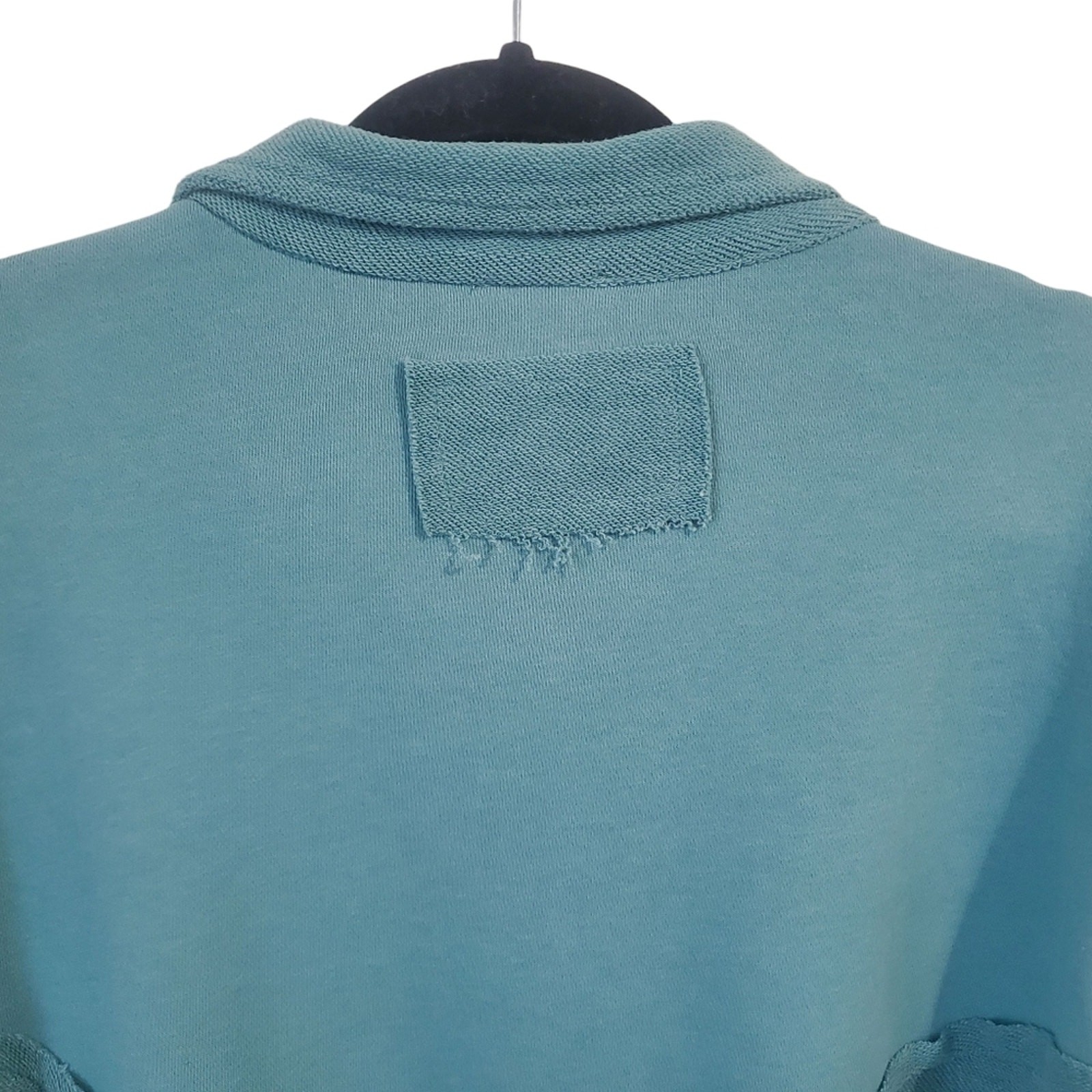 POL Boho Patchwork Button Down Shirt Jacket Green… - image 10