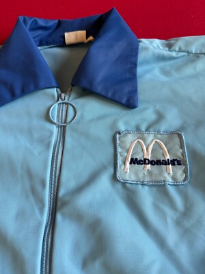 1960-70's, McDonald's, Employee (Blue) Zipper Uniform Top (Scarce