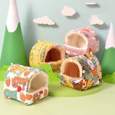 Winter Warm Small Animal Sleeping Bed Rabbit Squirrel Hut Mini Cage Mat