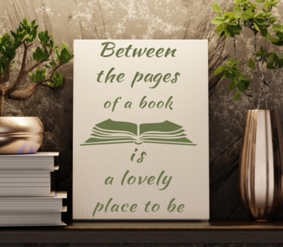 Books Stencil Saying Quote Words Paint Furniture Wall Reusable Crafts Art QU65