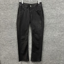 Riders by Lee Womens Straight Jeans Size 8M Black Denim Cotton Blend Mid Rise