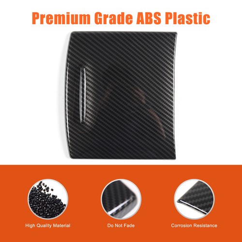 ABS Carbon Car Center Control Cup Holder Panel Cover For Infiniti G37 G25 07-13 - Picture 3 of 11