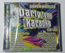  NEW, SEALED Party Tyme Karaoke - Super Hits 31 CD, 2018 CD G