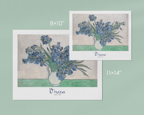 Póster estampado artístico de iris de Vincent van Gogh 8x10 o 11x14 - Imagen 3 de 11