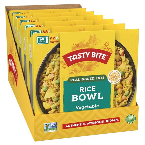 Tasty Bite Vegetable Biryani Rice Bowl, Ready to Eat, Microwaveable, Gluten - Picture 2 of 5