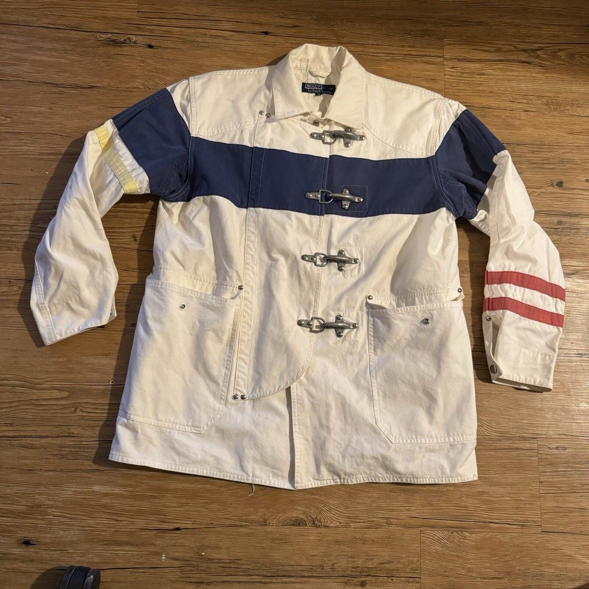 【Ralph Lauren】Fireman jacket size:S VTG POLO RALPH LAUREN Fireman JACKET MENS SIZE S Lobster