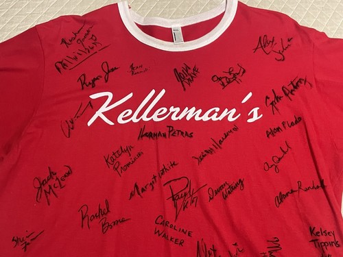 Dirty Dancing Broadway Cast signiertes T-Shirt Detroit Playbill Souvenir Größe L - Bild 3 von 12