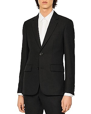 Sandro BLACK Men's H21 Suit Jacket, US 46
