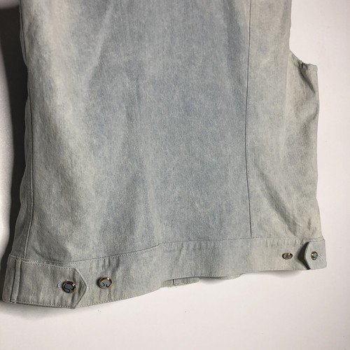 St.John Sport by Marie Gray Sleevless Light Wash Denim Jacket Size L - Picture 7 of 10