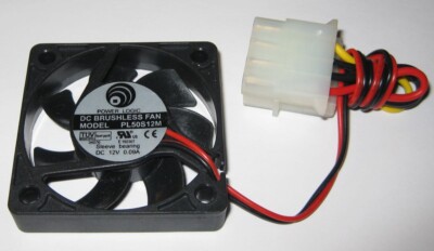 Power Logic 50 mm Fan - 12 V Fan - 5000 RPM - 12 CFM - 34 dB - Molex Connector