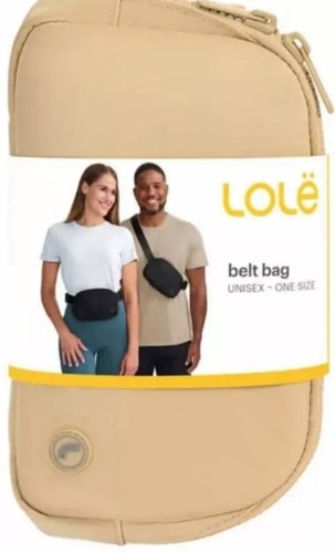 LOLE Unisex Einheitsgröße Gürteltasche, verstellbare Umhängetasche, Farbe: hellbraun