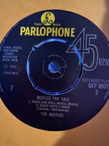 THE BEATLES For Sale GEP8931 UK 7" 45rpm Vinyl VG++ Cover VG++ Parlophone