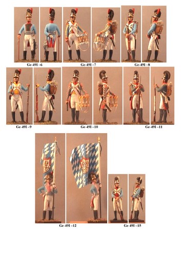 Soldados VID - Ge-49I. Infantería bávara, 1812-1813 - Kits 60 mm - Imagen 10 de 27