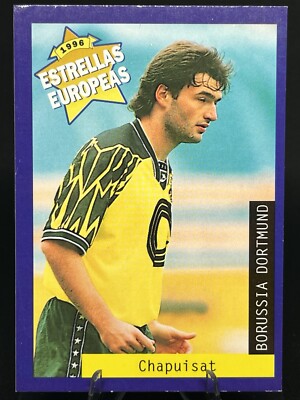 STEPHANE CHAPUISAT 1996 Panini Estrellas Europeas #16 Switzerland BVB Dortmund
