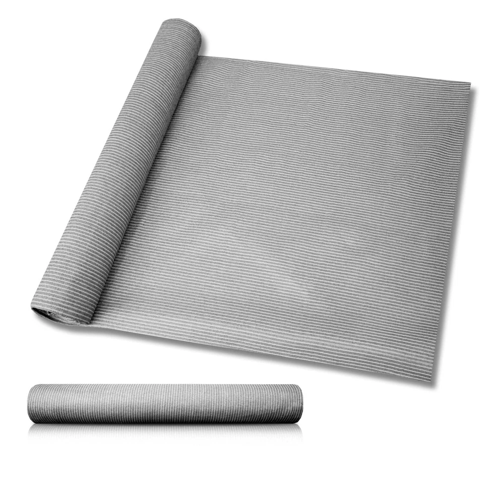 WINDSCREEN4LESS 8ft Fabric Roll Sun Shade Cloth UV Awning Yard Patio Privacy Fence Screen Gray