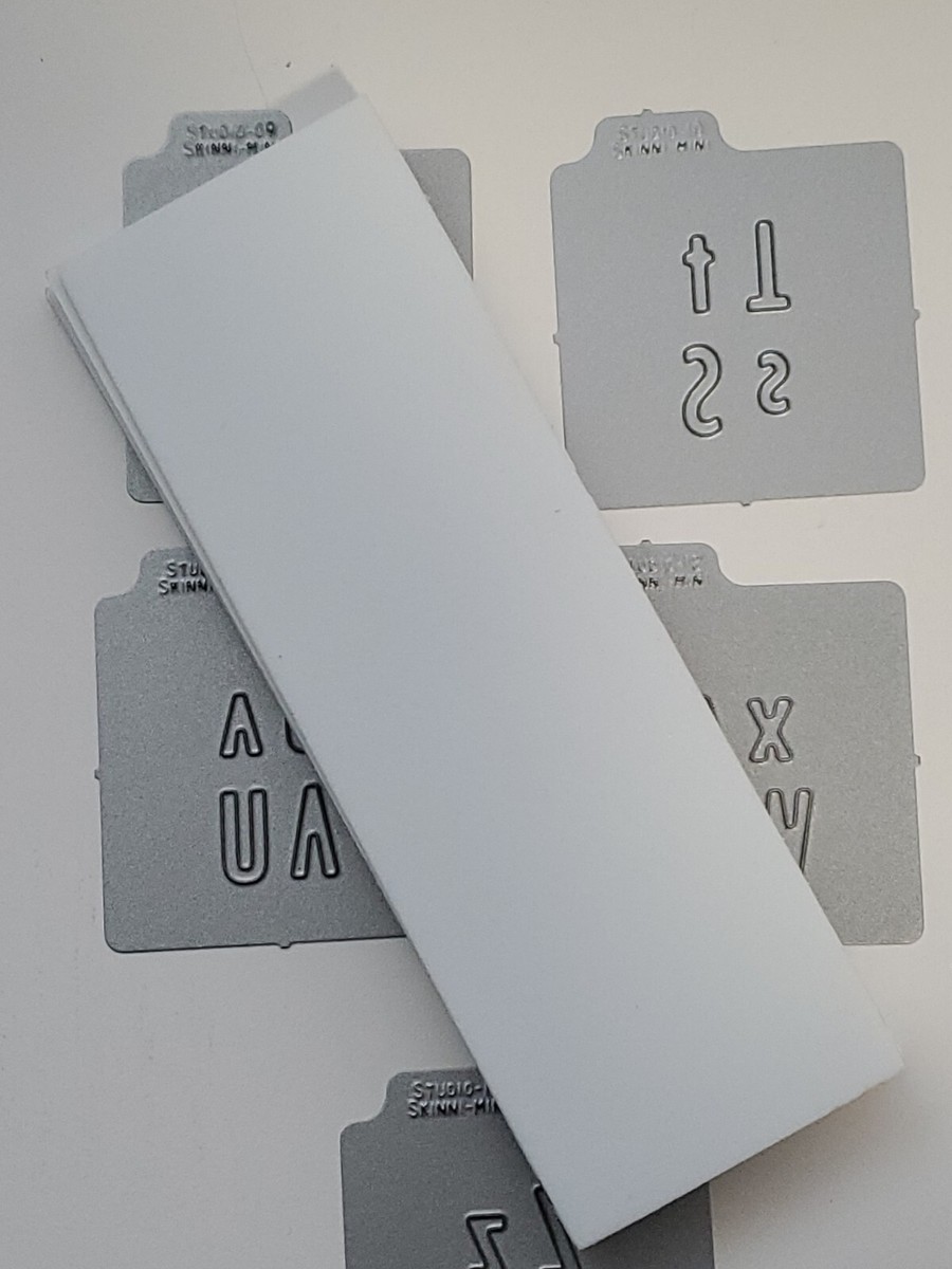 Quickutz STUDIO Skinni Mini Alphabet 2x2 Dies 1/2 inch Letters