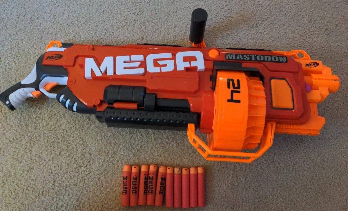  NERF N-Strike Mega Mastodon Blaster ( Exclusive) : Toys &  Games