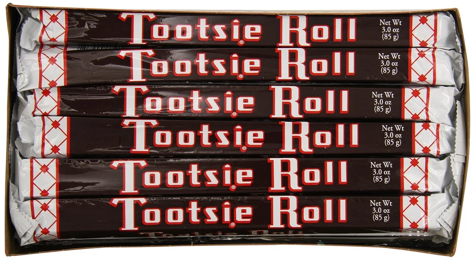 Tootsie Rolls Giant Classic 3,0 oz. Roll Nostalgic Candy Pack de 24 Foto 2 de 4