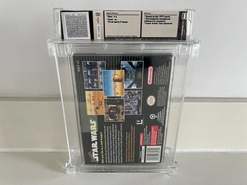 Super Star Wars (SNES, Super NES) WATA 9.6 A+ New Sealed Graded CGC VGA RARE! - Image 2 of 4