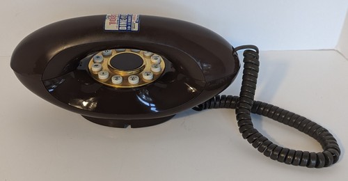 Vintage ATC Genie Phone Brown Pac Tel General Dynamics El Monte CA