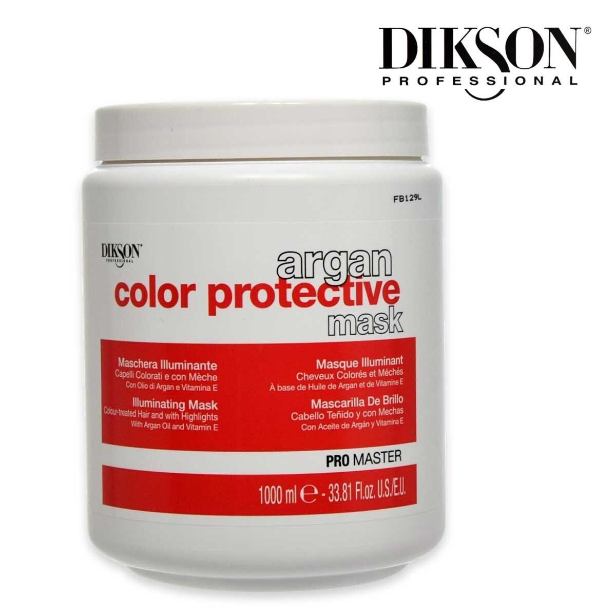 Maschera Capelli Colorati DIKSON Pro Master 1000ml con Argan e Vitamina E