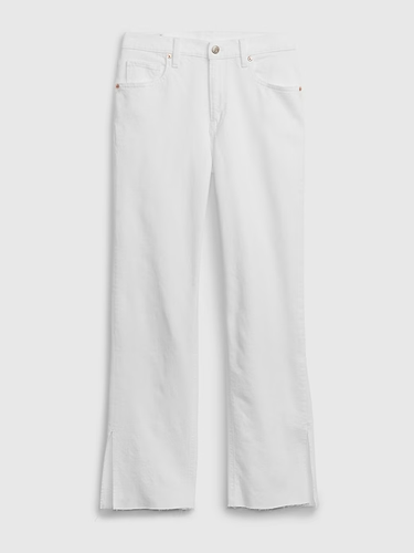 GAP Mid Rise '90s Loose SPLIT-HEM White Jeans Size 26/2 SHORT MSRP $90 - Picture 6 of 6