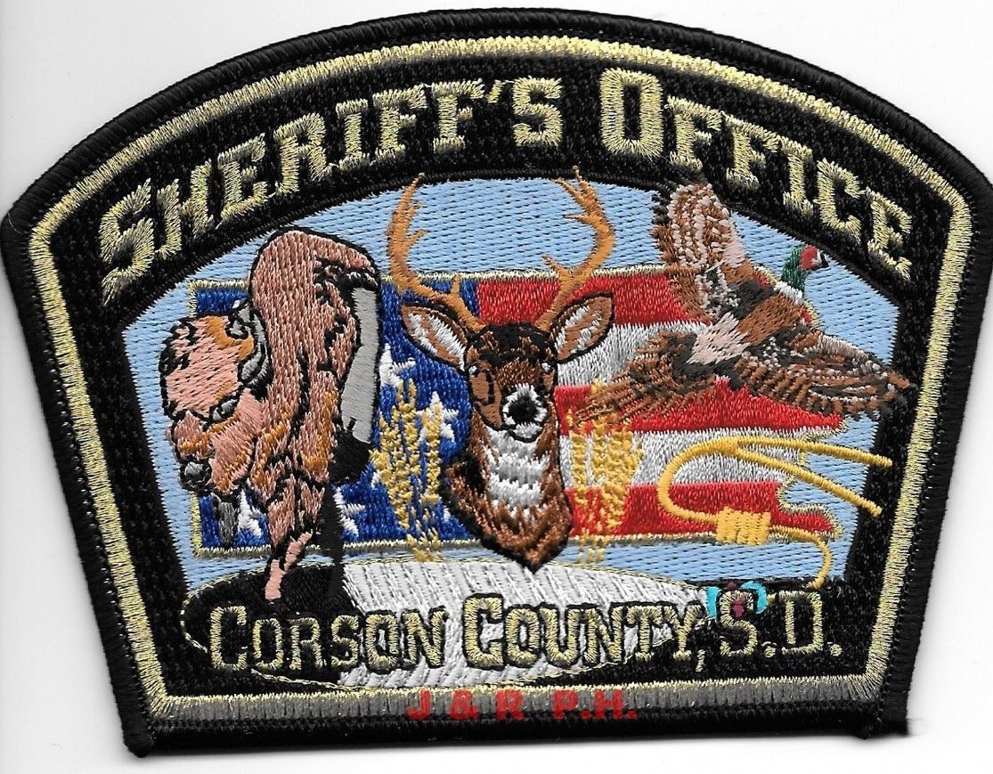 Corson County Sheriff, SD (5" x 3.5" size) shoulder police patch (fire