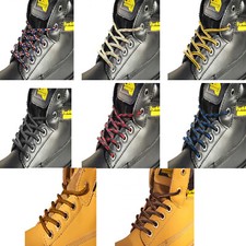 STRONG SHOELACES BOOT LACES IN 4 LENGTHS FOR MENS & WOMENS WORK BOOTS or HIKING 