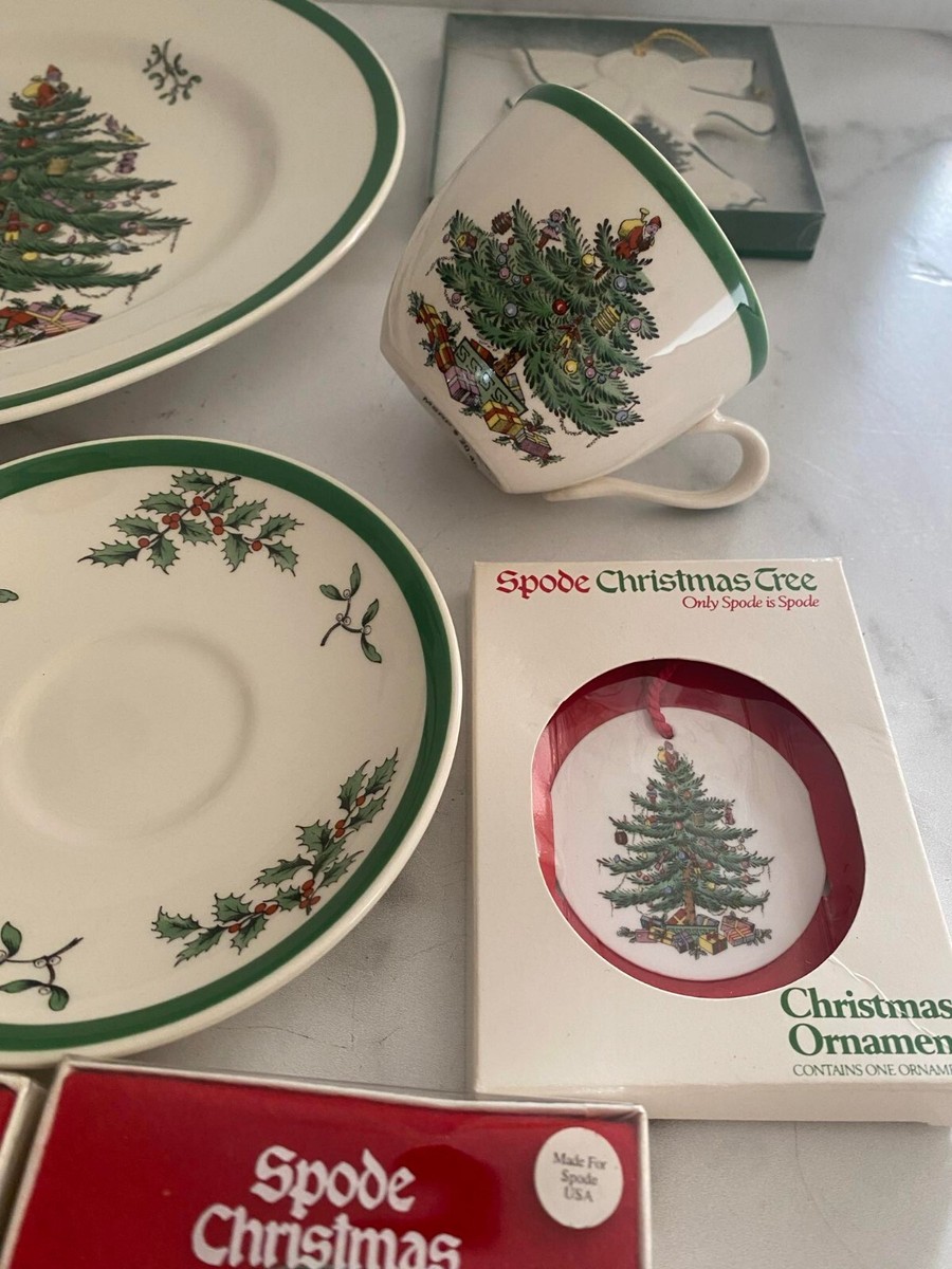 Vintage Spode Christmas Tree Porcelain Mixed Lot 1987 Plates