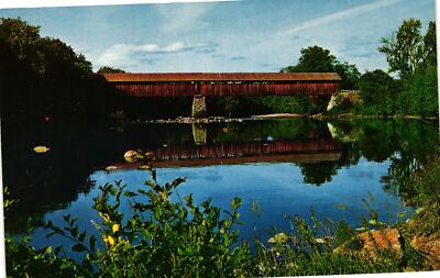 Vintage Postcard- BLAIR BRIDGE, PEMIGEWASSET RIVER, CAMPTON, N.H.