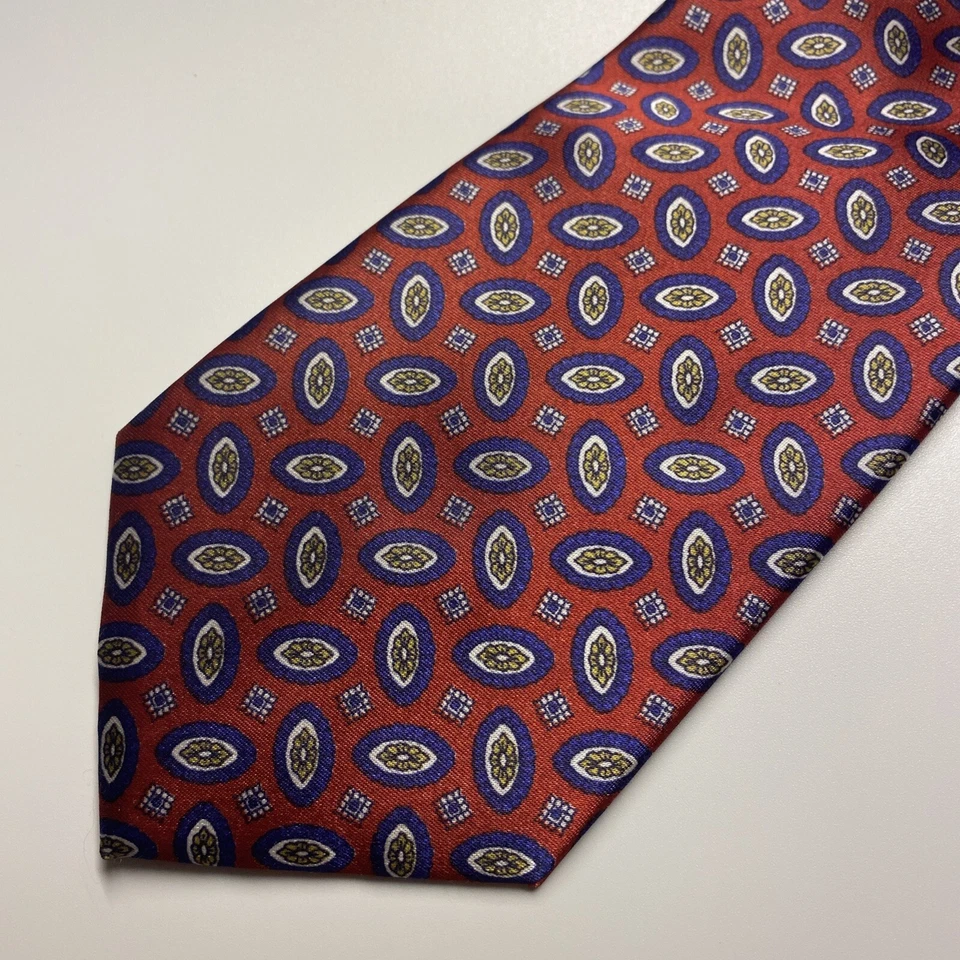 David Taylor Mens Tie Red Polyester Necktie - Image 2 of 4