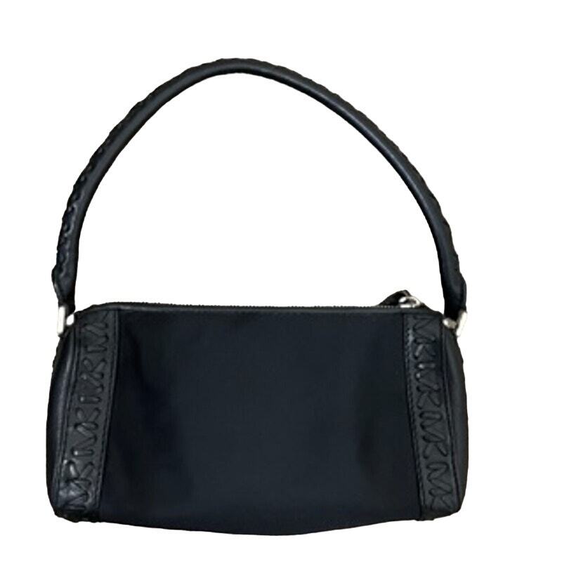 Michael Kors Handbag Black Textured Fabric and Pebble  display picture 2
