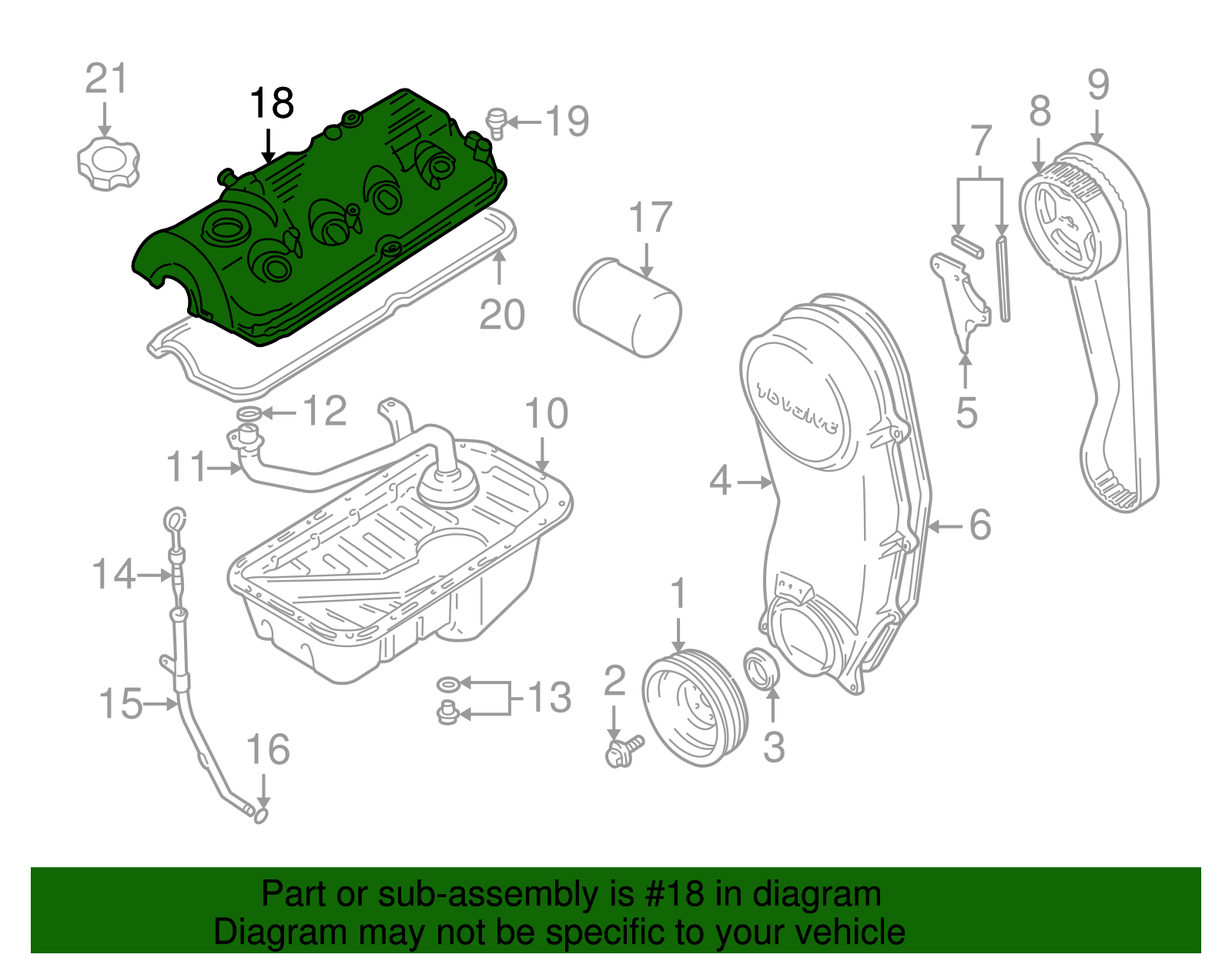 Genuine GM Valve Cover 91177496 eBay