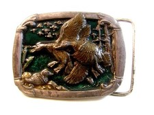 1985 Ducks In Flight Belt Buckleby C&J Made in USA