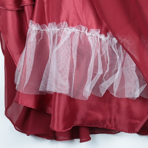 Dancing Queen Women's Formal Dress - 3XL - USA made- Layered Red Lace Hem - Prom - Picture 11 of 12