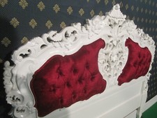 Mahogany Rococo Headboard suitable for Double or King size Divan Base bed