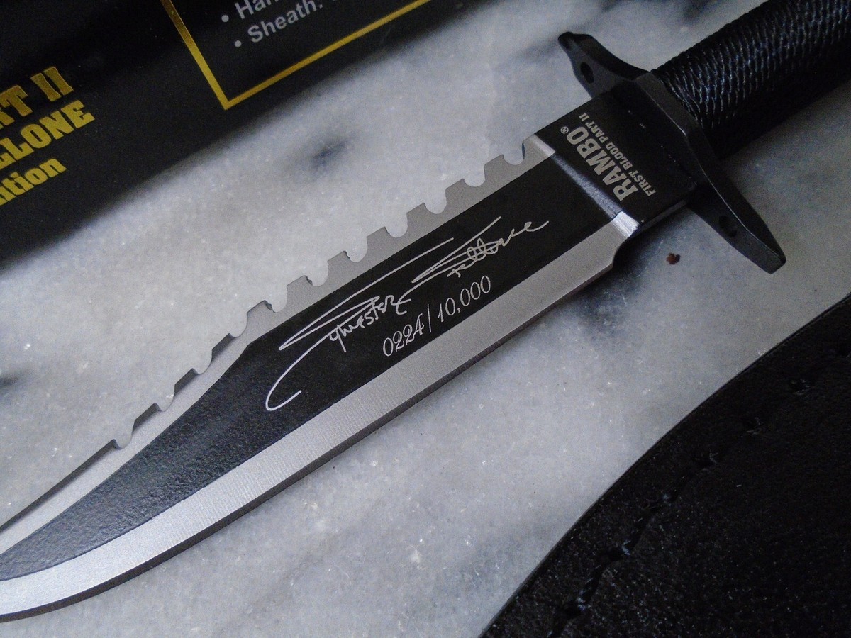 Rambo II Limited Signature Mini Bowie Combat Knife HCG 9432