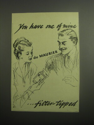 mi ne cigarettes 1948 Du Maurier Cigarettes Ad - You have one of mine