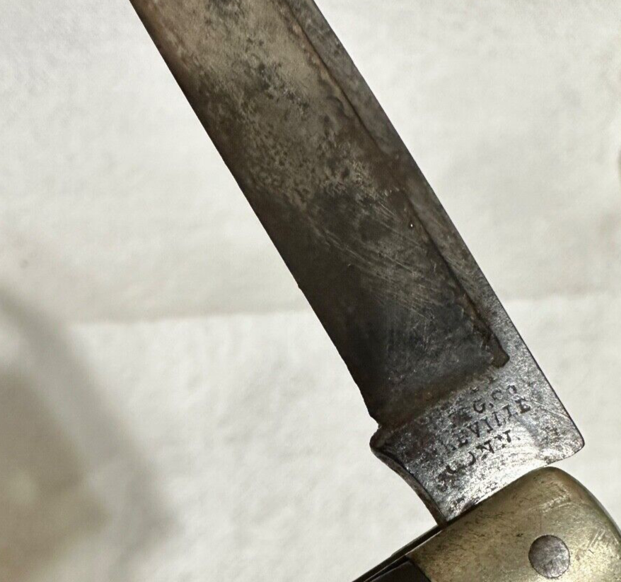 RARE ANTIQUE 1800'S ERA HOLLEY MFG CO LAKEVILLE CT POCKET KNIFE in10