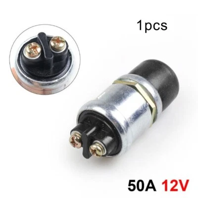 MARKENLOS 50 AMP 12V 24V Z??ndanlasser Drucktaster Momentan Wasserdicht Schraubklemme