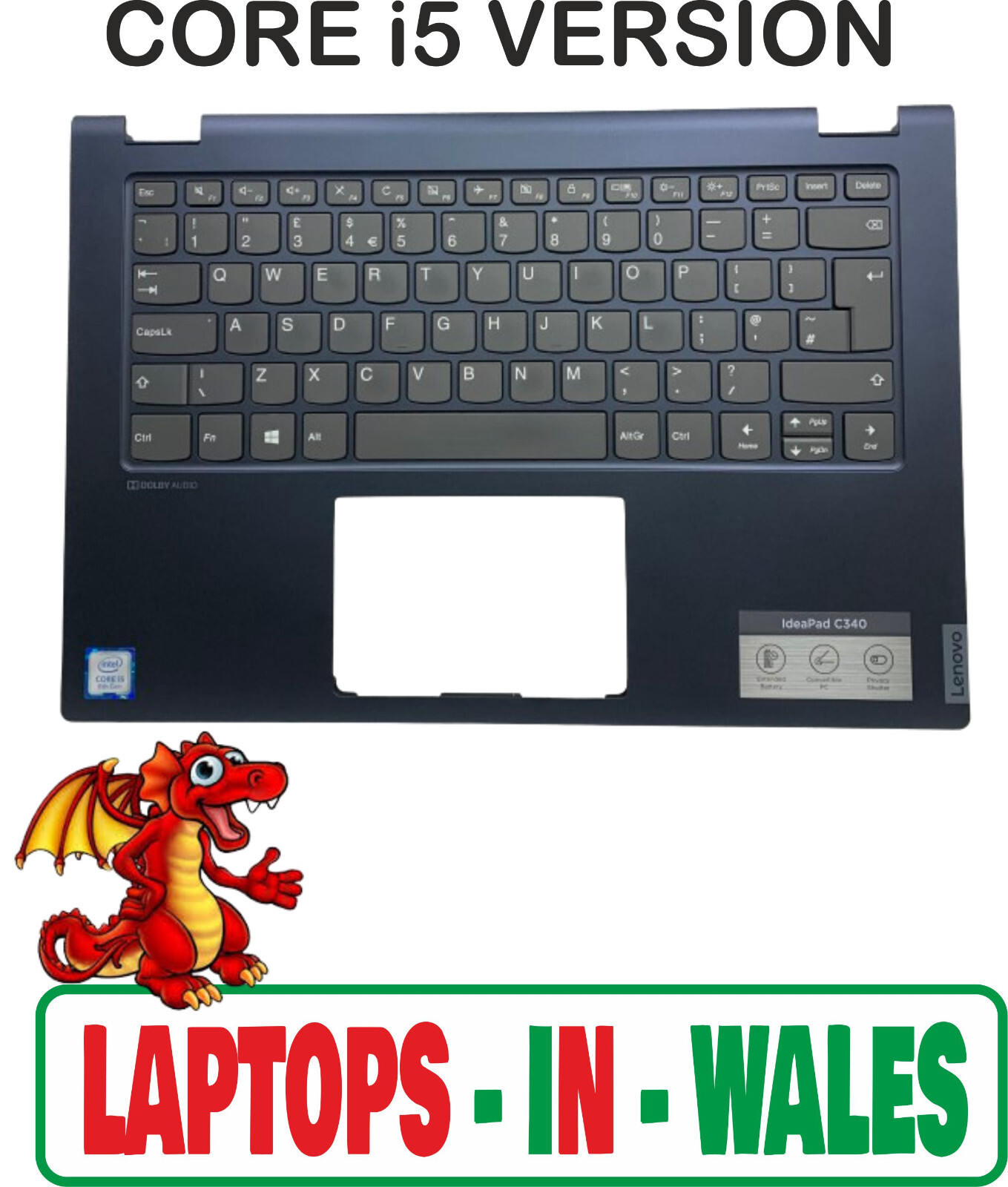 Lenovo Ideapad 3-15ITL05 Supporto per Polsi Copertura Touchpad Tastiera