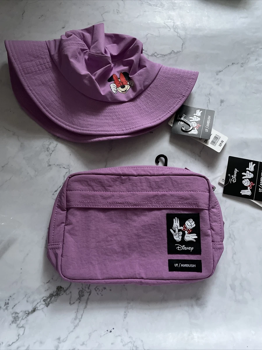 uniqlo ambush Disney Minnie Mouse Pink hat And Crossbody bag Set