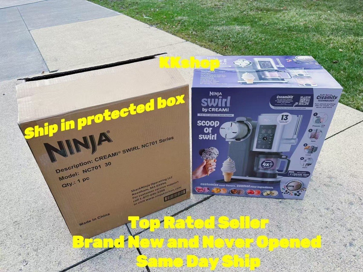 Ninja Swirl by CREAMi Soft Serve Ice Cream Maker Same Day Ship