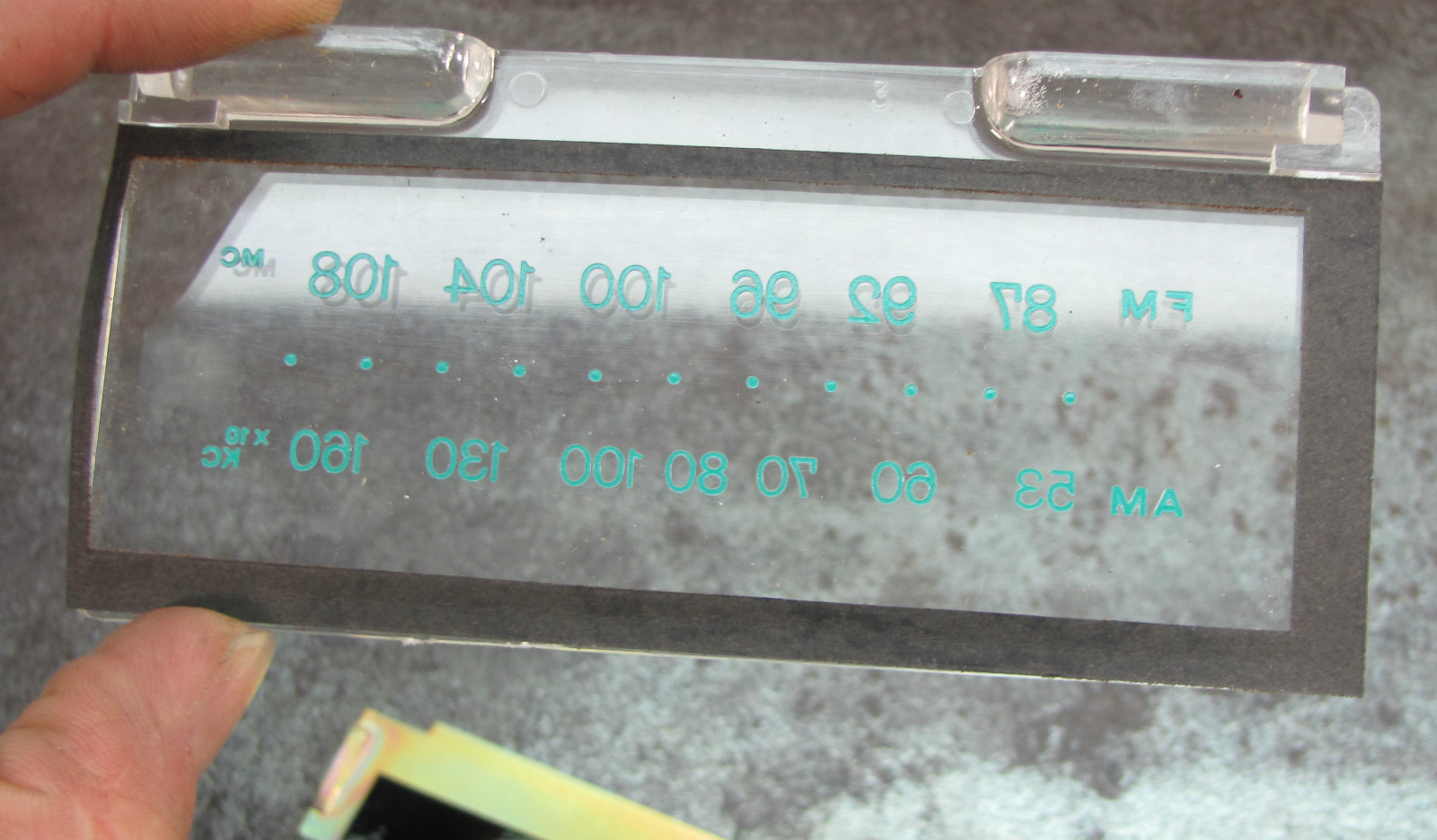 Sony 8FC69WA Flip Clock Radio REPAIR PART Dial Glass Assembly eBay