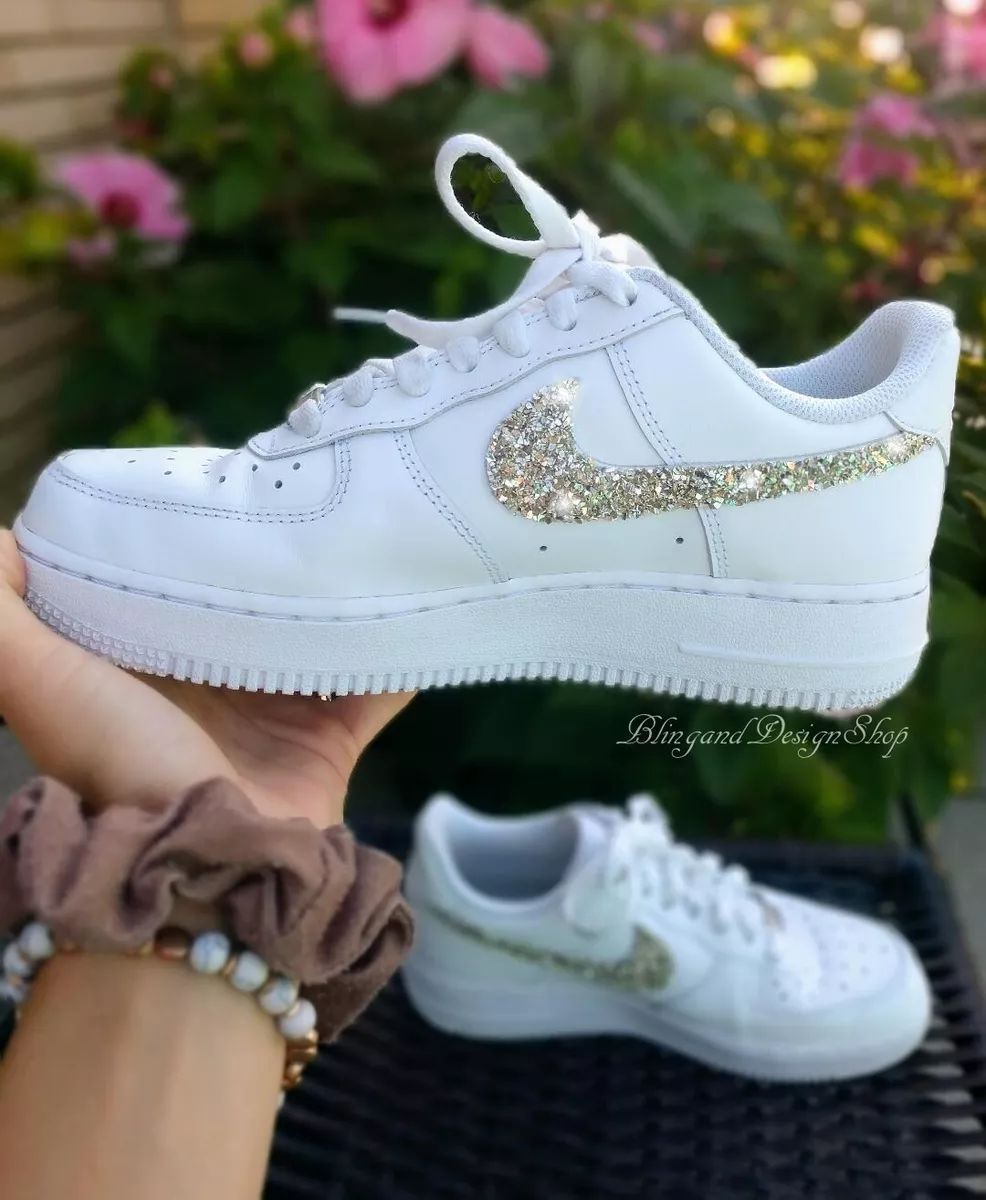 nike air force 1low Triple White Rope Lace Custom Size 8.5 men